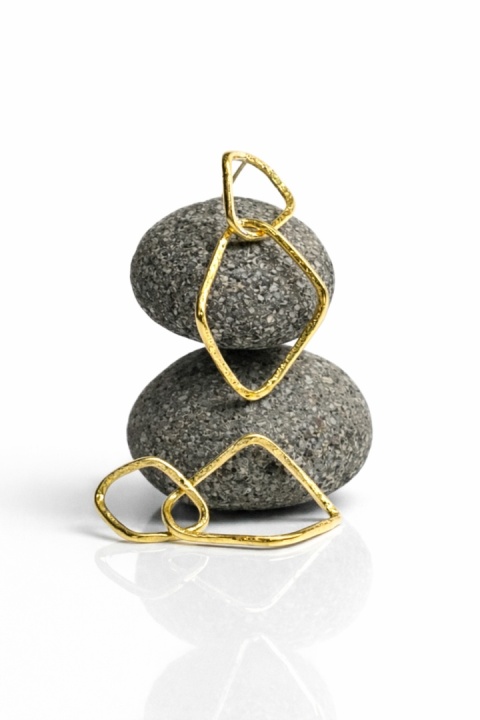 Kolczyki GlamArt. Gniecione koła