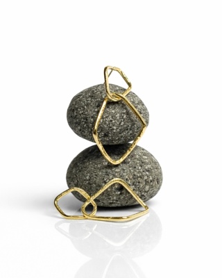 Kolczyki GlamArt. Gniecione koła