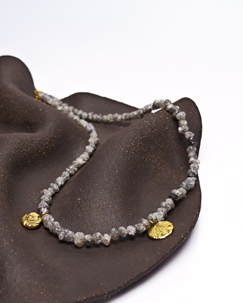 Naszyjnik Glam, Premium, Surowe Diamenty