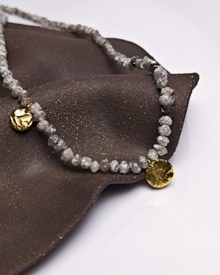 Naszyjnik Glam, Premium, Surowe Diamenty