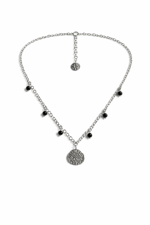 Naszyjnik Glam, Rolo, Onyks Czarny